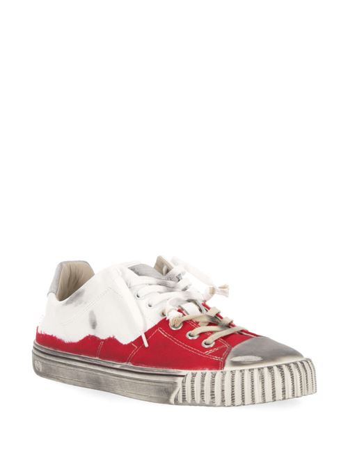 Senaker in tela bianca/rossa/pelle Maison Margiela | S57WS0391P6231H9384